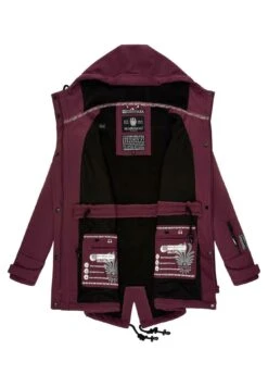 Marikoo Zimtzicke - Parka - Dark Red Melange -The lion company 11940326ddfe476abb7873075d700f42