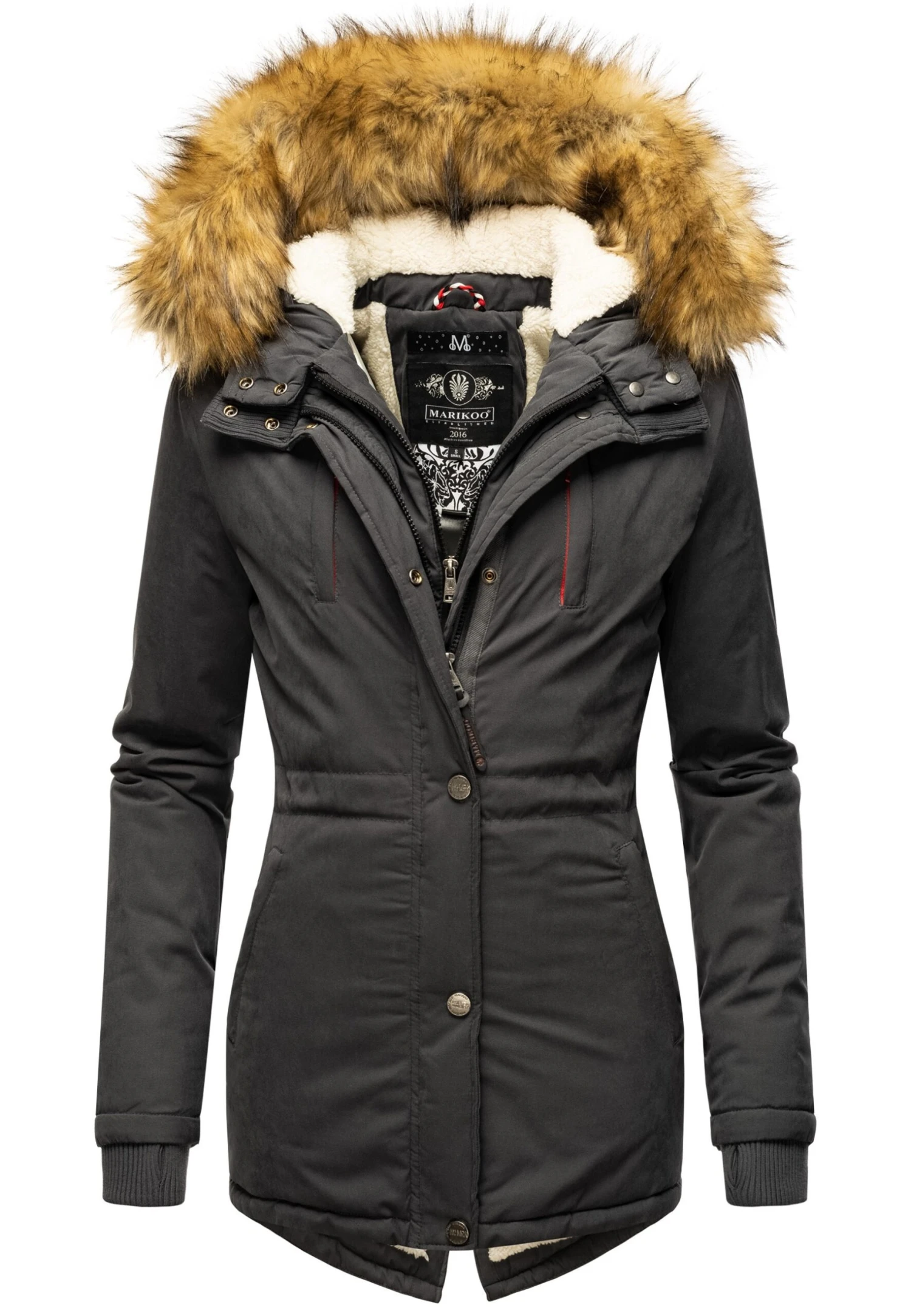 Marikoo Abrigo De Invierno - Anthracite 3 Marikoo Abrigo De Invierno - Anthracite