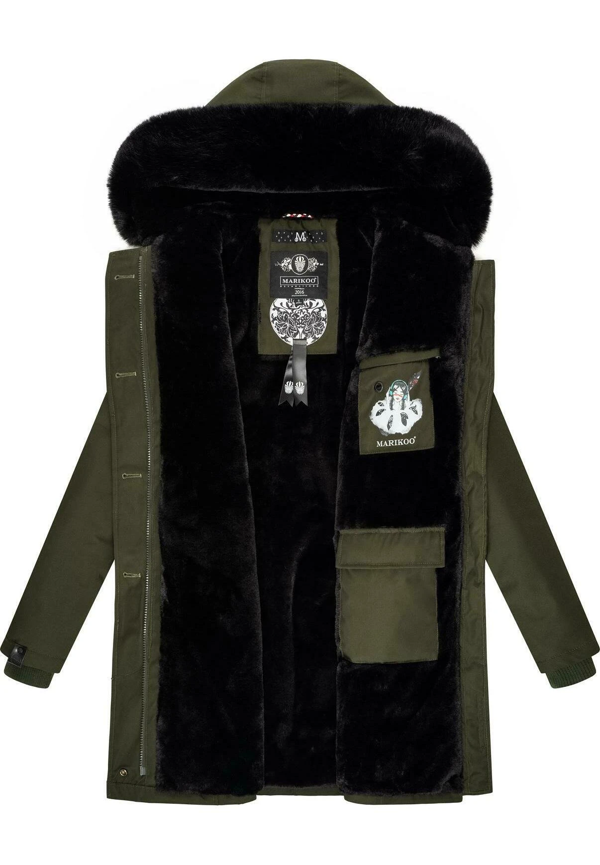 Marikoo Karambaa - Abrigo De Invierno - Olive 4 Marikoo Karambaa - Abrigo De Invierno - Olive - Imagen 2