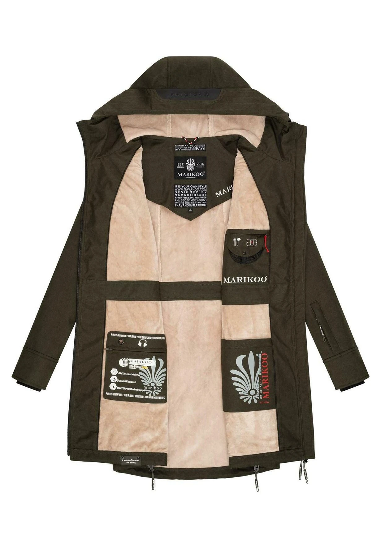 Marikoo Racquelle - Parka - Olive 8 Marikoo Racquelle - Parka - Olive - Imagen 6