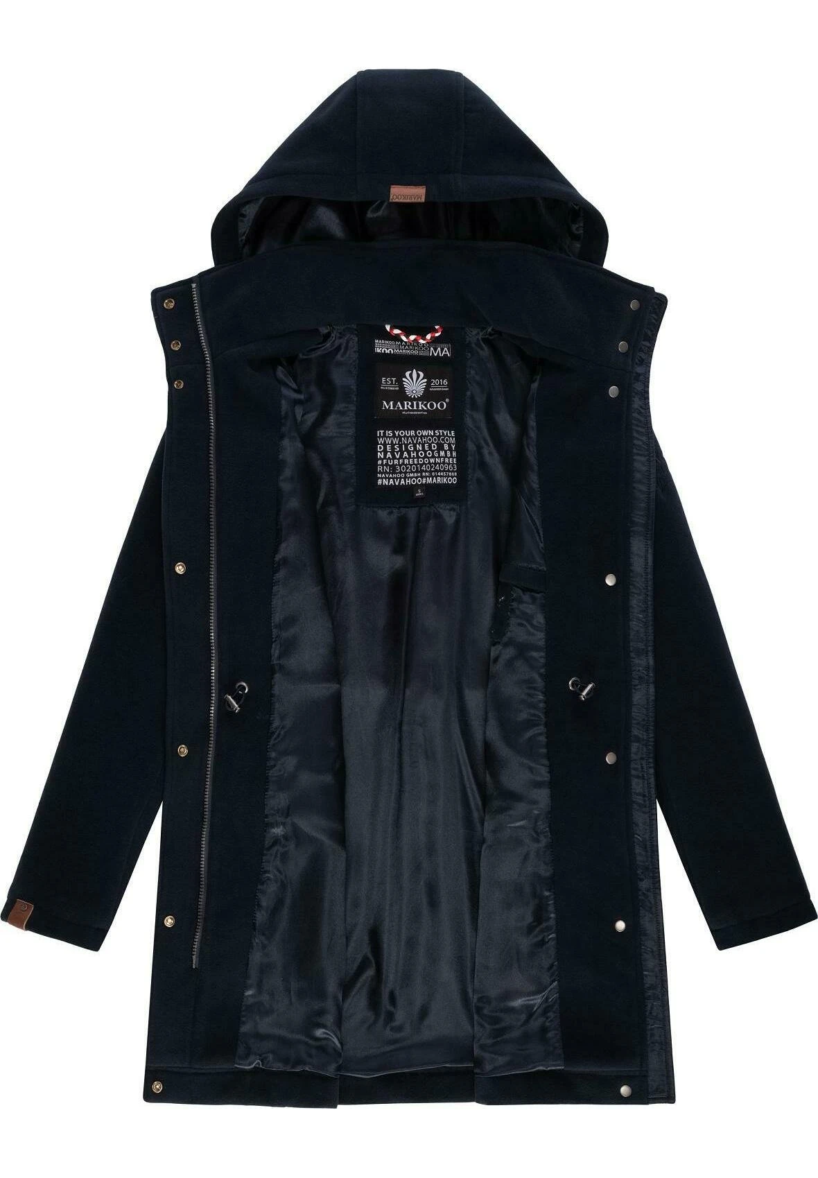 Marikoo Leilaniaa - Abrigo De Invierno - Dark Blue 6 Marikoo Leilaniaa - Abrigo De Invierno - Dark Blue - Imagen 4