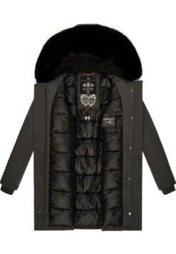 Marikoo Karmaa - Abrigo De Invierno - Anthracite With Black Fur -The lion company 340ddc3e611f48d59304932b4ac7846d