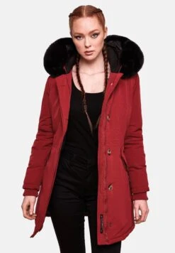Marikoo Karmaa - Abrigo De Invierno - Blood Red With Black Fur -The lion company 41df2a7dfbfd4fe7b4f2a26fd17cd566