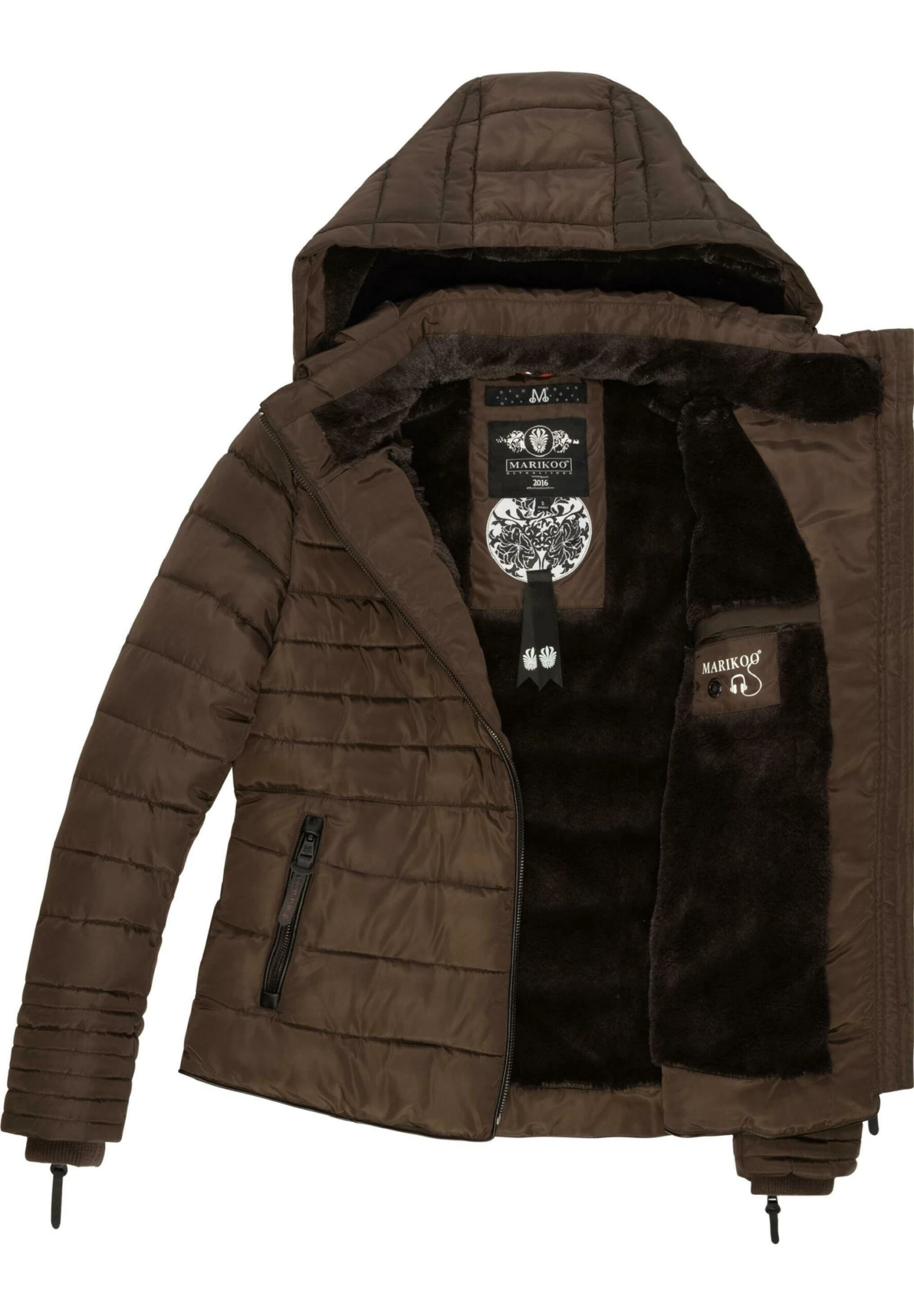 Marikoo Amber - Chaqueta De Invierno - Dark Choco 5 Marikoo Amber - Chaqueta De Invierno - Dark Choco - Imagen 3