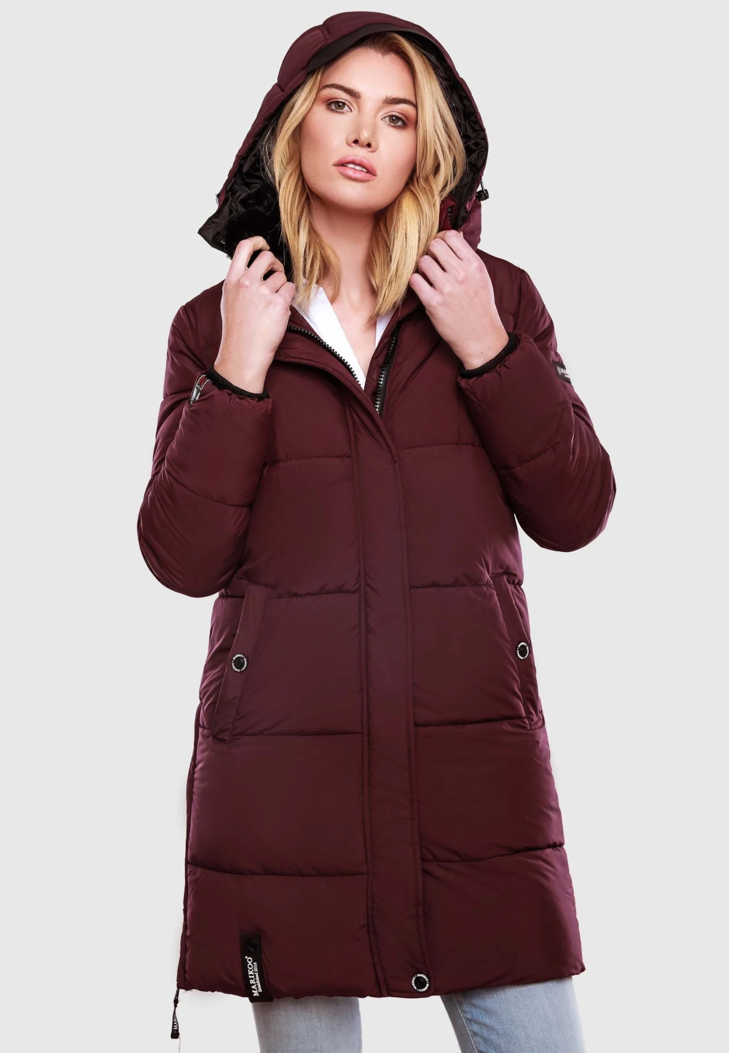 Marikoo Streliziaa - Abrigo De Invierno - Dark Red Melange 3 Marikoo Streliziaa - Abrigo De Invierno - Dark Red Melange