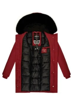 Marikoo Karmaa - Abrigo De Invierno - Blood Red With Black Fur -The lion company e093916dc1984dd8aa554f4984bf9a7f